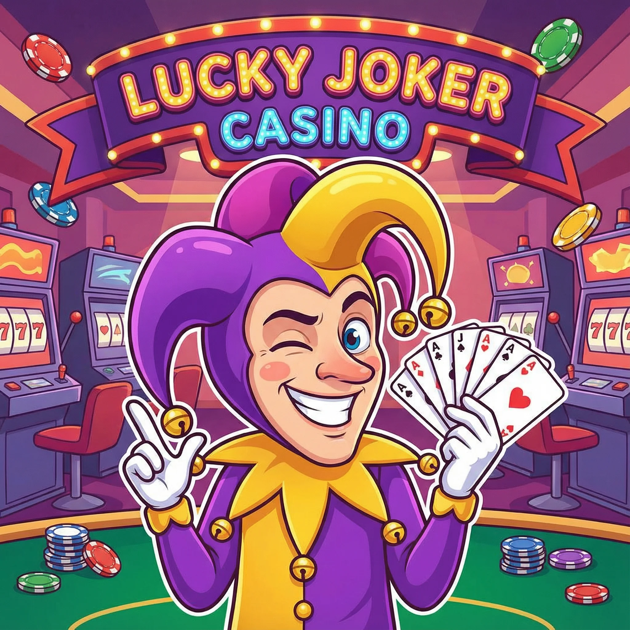 Mascote Joker do betboom - Diversão e Sorte